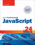Product cover for JavaScript in 24 Hours, Sams Teach Yourself