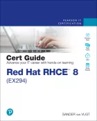 Product cover for Red Hat RHCE 8 (EX294) Cert Guide