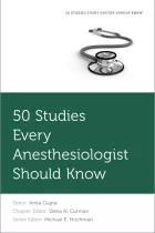 Product cover for 50 Studies Every Anesthesiologist Should Know