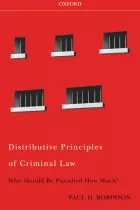 Product cover for Distributive Principles of Criminal Law