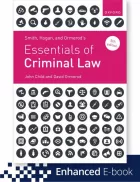 Product cover for Smith, Hogan and Ormerod's Essentials of Criminal Law