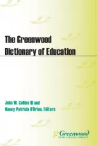 Product cover for The Greenwood Dictionary of Education