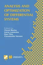 Product cover for Analysis and Optimization of Differential Systems