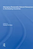 Product cover for Managing Renewable Natural Resources in Developing Countries