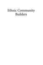 Product cover for Ethnic Community Builders