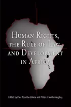 Product cover for Human Rights, the Rule of Law, and Development in Africa