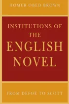 Product cover for Institutions of the English Novel