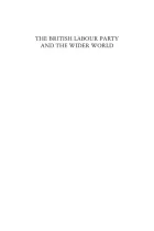 Product cover for British Labour Party and the Wider World