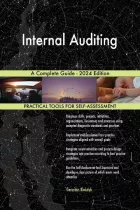 Product cover for Internal Auditing A Complete Guide - 2024 Edition