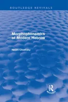 Product cover for Morphophonemics of Modern Hebrew (Routledge Revivals)