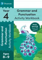 Product cover for Pearson Learn at Home Grammar &amp; Punctuation Activity Workbook Year 4 Kindle
