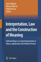 Product cover for Interpretation, Law and the Construction of Meaning