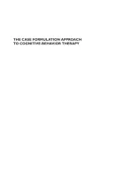 Product cover for The Case Formulation Approach to Cognitive-Behavior Therapy