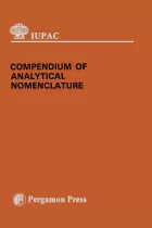 Product cover for Compendium of Analytical Nomenclature