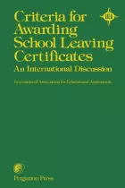 Product cover for Criteria for Awarding School Leaving Certificates