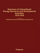 Product cover for Summary of International Energy Research and Development Activities 1974-1976