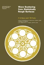 Product cover for Wave Scattering from Statistically Rough Surfaces