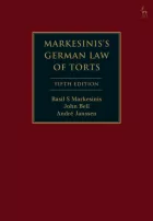 Product cover for Markesinis's German Law of Torts