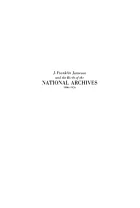 Product cover for J. Franklin Jameson and the Birth of the National Archives, 1906-1926