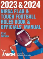 Product cover for 2023 &amp; 2024 NIRSA Flag &amp; Touch Football Rules Book &amp; Officials&#039; Manual