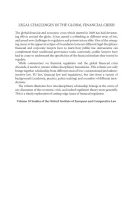 Product cover for Legal Challenges in the Global Financial Crisis