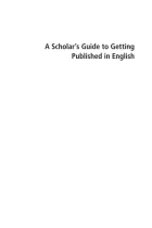 Product cover for A Scholar&#039;s Guide to Getting Published in English