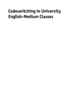 Product cover for Codeswitching in University English-Medium Classes