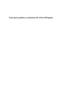 Product cover for Guia para padres y maestros de ninos bilingues