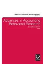 Product cover for Advances in Accounting Behavioral Research
