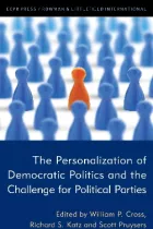 Product cover for Personalization of Democratic Politics and the Challenge for Political Parties