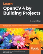 Product cover for Learn OpenCV 4 by Building Projects