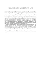 Product cover for Human Rights and Private Law
