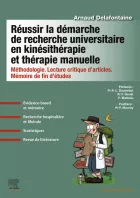 Product cover for Réussir la démarche de recherche universitaire en kinésithérapie et thérapie manuelle