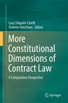 Product cover for More Constitutional Dimensions of Contract Law