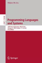 Product cover for Programming Languages and Systems