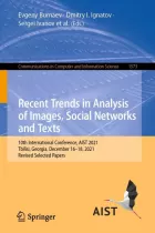 Product cover for Recent Trends in Analysis of Images, Social Networks and Texts
