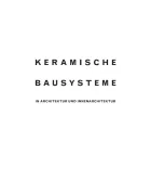 Product cover for Keramische Bausysteme