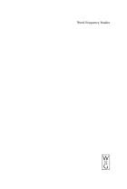 Product cover for Word Frequency Studies
