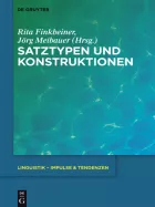 Product cover for Satztypen und Konstruktionen