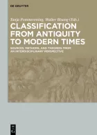 Product cover for Classification from Antiquity to Modern Times