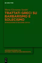 Product cover for Trattati greci su barbarismo e solecismo
