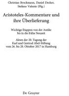 Product cover for Aristoteles-Kommentare und ihre Überlieferung
