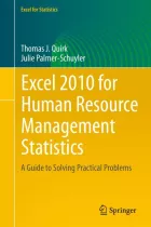 Product cover for Excel 2010 for Human Resource Management Statistics