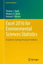 Product cover for Excel 2016 for Environmental Sciences Statistics