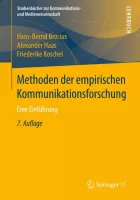 Product cover for Methoden der empirischen Kommunikationsforschung
