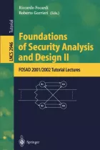 Product cover for Foundations of Security Analysis and Design II