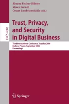 Product cover for Trust and Privacy in Digital Business