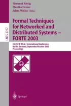 Product cover for Formal Techniques for Networked and Distributed Systems - FORTE 2003