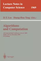 Product cover for Algorithms and Computation