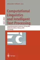 Product cover for Computational Linguistics and Intelligent Text Processing